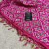 Pink dupatta with tassels
