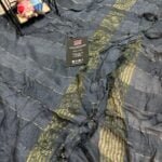 Chanderi grey dyed dupatta with zari work