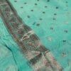 Image 2024-07-17 at 22.47.50 (2) Banarasi Silk light Blue Saree with Zari border with blouse