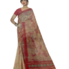 Fancy Digital Print Sandy Brown Tissue Saree