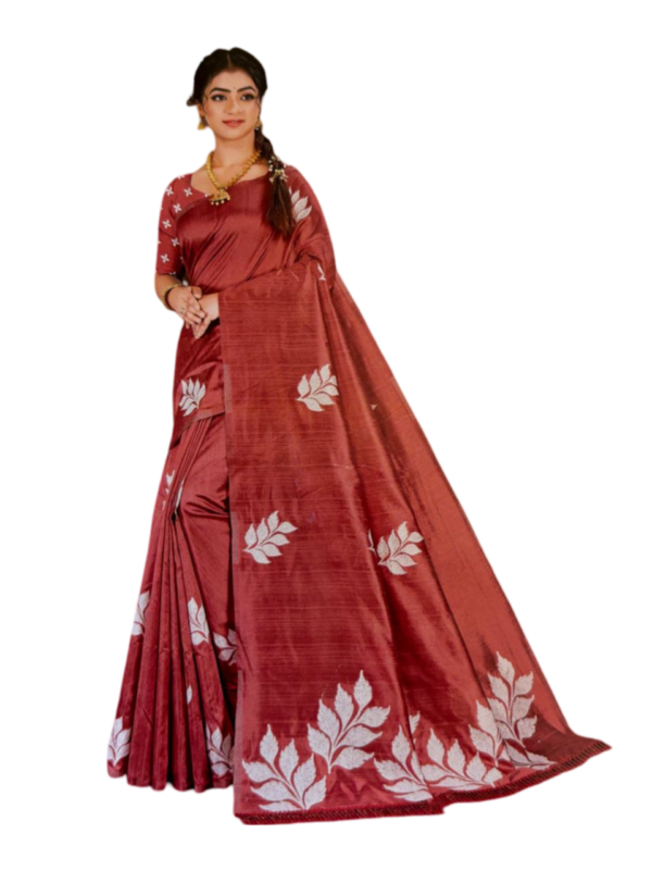 Image 2024-07-25 at 19.36.25 (1) Model weaving Semi Silk Saree pallu