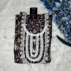 Image 2024-07-31 at 18.51.45 jaipuri cotton black digital print and lace patterns and duppata with pom pom lace showing top view