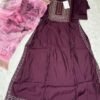 Image 2024-07-31 at 18.50.30 Rayon Kurti with Beads and Sequin Thread Work and Organza Dupatta top view