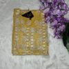 Image 2024-07-31 at 18.50.30 (2) Cotton yellow Kurti with Flower Pattern, Sequin Work, top view