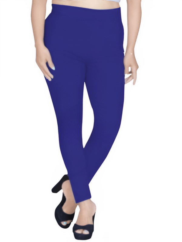 violet-resizeimage Viscose Churidar Ankle Leggings -violet