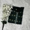 Image 2024-10-09 at 12.07.15 (12) Banarasi A-Line Geen Kurti Set – Floral Embroidery