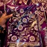 Rangoli Chiffon purple Saree – Embroidery Cut Work Elegance with Sequence Work Blouse