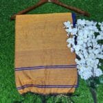 Mal mal cotton blue colour saree