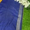 Image 2025-02-09 at 2.42.52 PM (35) Mal mal cotton blue colour saree with blouse