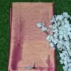 Jyothika Mam-Inspired Banarasi Tissue Saree dark pink