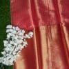 Image 2025-03-22 at 21.18.55 (9) Banaras Tissue Saree with Leaf Design & Contrast Big Zari Border,showing blouse